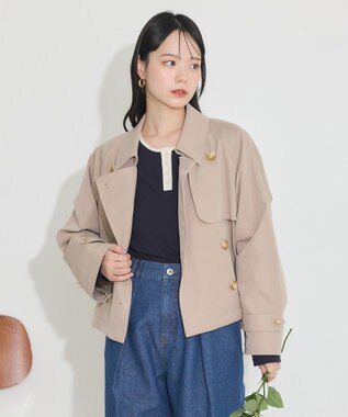 earth music&ecology ２ＷＡＹ釦リブプルオーバー Navy