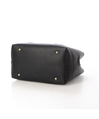 UNBILLION 【テレビ ドラマ着用アイテム】cachecache ショルダー付きパーテーション合成皮革トート ブラック