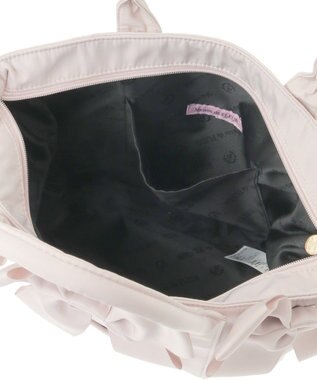 Maison de FLEUR ボリュームリボン2Wayトートバッグ Grayish Pink