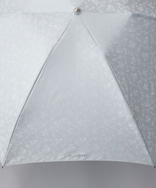 AURORA JILL STUART（ジル スチュアート）アンティーク小花&フルーツジャカード雨傘　(折り畳み・ミニ傘） シルバーグレー
