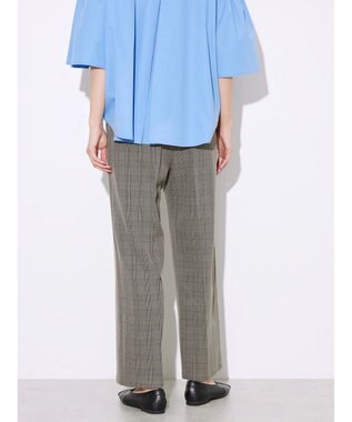 AMERICAN HOLIC ウエストイージーストレートパンツ Check Black