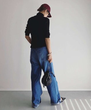 woadblue Marisol掲載＜坪田あさみさんコラボ＞SALUU サルー /デニムパンツ ミッドブルー MIDBLUE