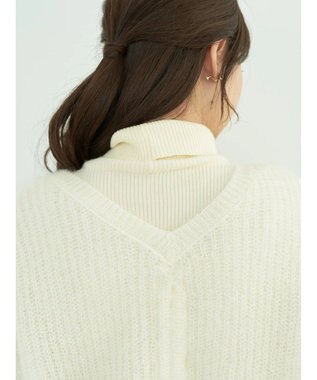 earth music&ecology ねこ毛ライク２ｗａｙボレロ Ivory