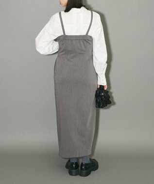 Green Parks フロントジップキャミワンピース Gray