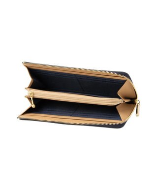 LANVIN en Bleu リュクサンブールハート Lファスナー長財布 ネイビー
