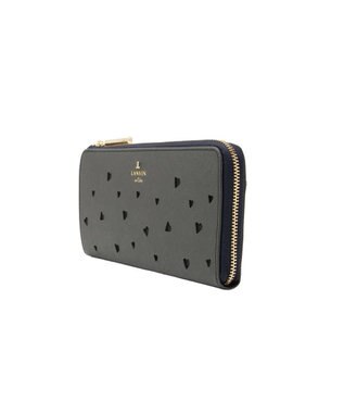LANVIN en Bleu リュクサンブールハート Lファスナー長財布 ネイビー