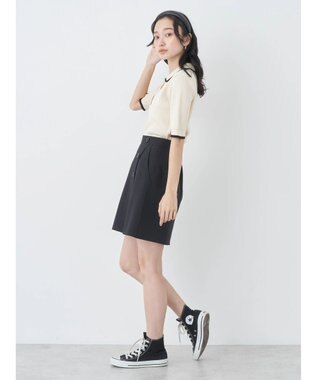 earth music&ecology ハイショクポロニット Ivory