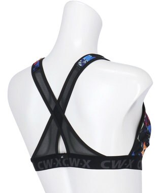 CW-X 【WOMEN】 スポーツブラ 5方向 吸汗速乾（前身頃） HTY128 /ワコール グレイッシュブルー