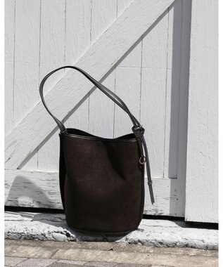 MORROW by thank 【A4サイズ収納可/軽量】VIVIAN ONE SHOULDER ASスエード　ブラック