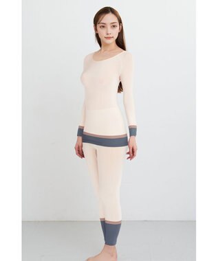 WACOAL あったかインナー よく伸びる生地 袖丈調節可能(7分袖~9分袖) 保温性(身生地) 9分袖 長袖 【360°ラクストレッチ】 レディース CLD371 /ワコール アイボリー