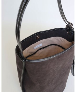 MORROW by thank 【A4サイズ収納可/軽量】VIVIAN ONE SHOULDER ASスエード　ブラック