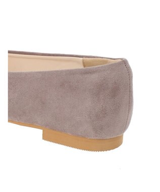 AMERICAN HOLIC 【整履き】スクエアトゥスェードフラットシューズ Light Beige