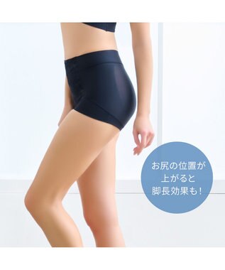 BRADELIS New York 【BRADELIS NewYork peace】ハートのお尻に格上げショーツ23 ブラック