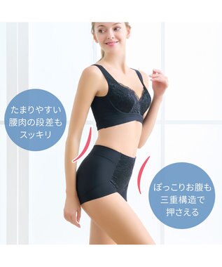 BRADELIS New York 【BRADELIS NewYork peace】ハートのお尻に格上げショーツ23 ブラック