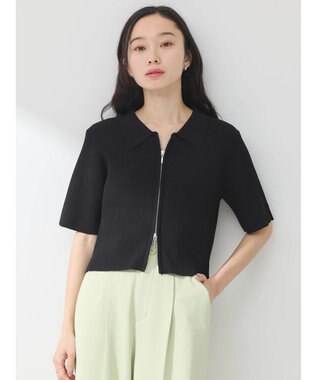 earth music&ecology 衿付きダブルＺＩＰカーディガン