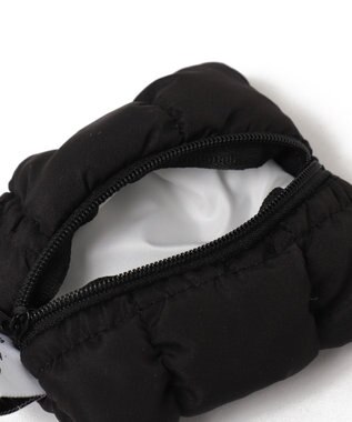 WEGO くしゅくしゅスクエアポーチ ブラック