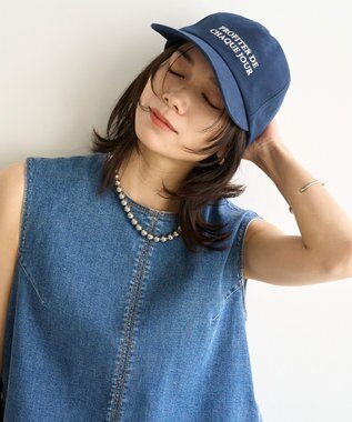 UNFILO レターキャップ ネイビー(2行ロゴ)