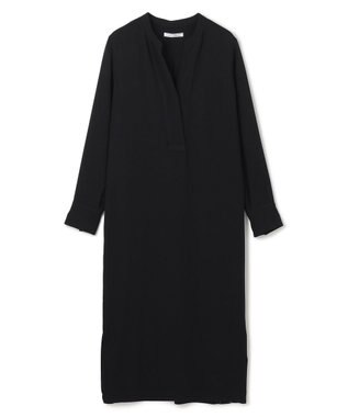 BEIGE， 【WEB限定・洗える】CELOSIA / クロスオーバーVネックワンピース Black