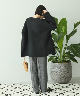 AMERICAN HOLIC Wフェイスラグランニットコーディガン Black