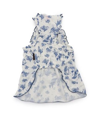 PET PARADISE ペットパラダイス エコメイド 天竺 キャミソール 《トワルドジュイ》小型犬 ホワイト×ブルー