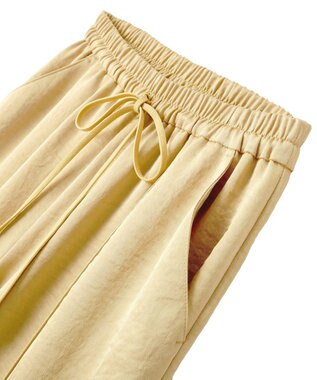 YECCA VECCA ヴィンテージサテンイージーパンツ Beige