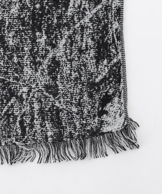 JOSEPH HOMME シルクカシミヤ ストール フォレストパターン ブラック系1