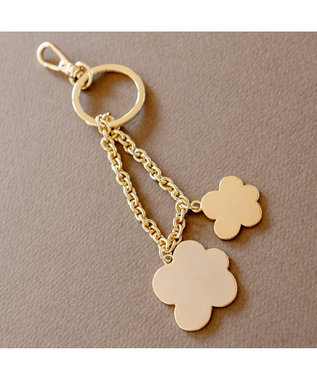 tsumori chisato CARRY キーホルダー バッグチャーム 便利なナス管金具付き 【可愛い猫モチーフ】 ゴールド