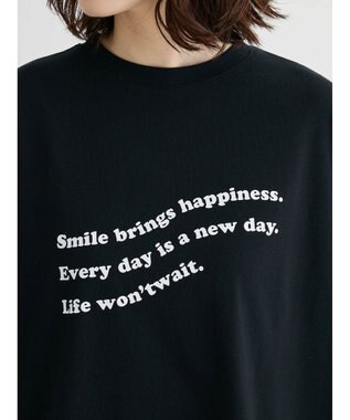 Green Parks ・Ｐｅｔｉｔ　Ｆｌｅｕｒ　ウェーブロゴｐｔＴシャツ Black