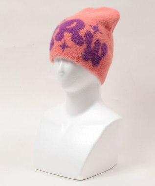 WEGO RRWロゴシャギーニットワッチ ピンク