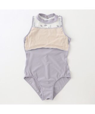 Chacott ハイネックレオタード パールグレー