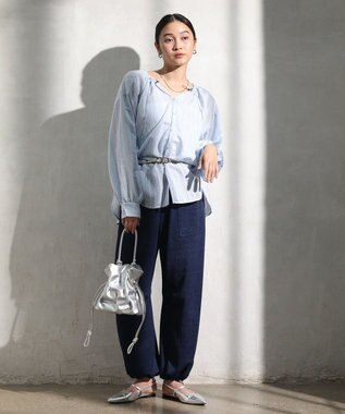 Green Parks パラシュートパンツ Dark Navy