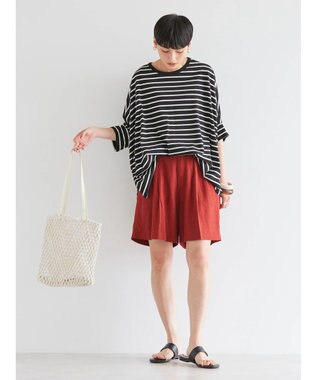 AMERICAN HOLIC リネンブレンドショートパンツ Brick Red