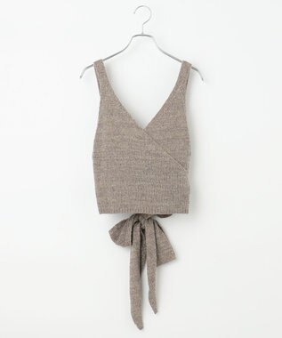 #Newans 【洗える】カシミヤブレンドバルキーニットビスチェ ベージュ系