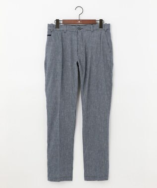JOSEPH ABBOUD 【キングサイズ】リヨセルリネンシャンブレー パンツ ブルー系