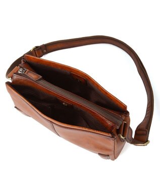 ACE BAGS & LUGGAGE LO HOMME PRESSE アルカイック 本革 日本製 ショルダーバッグ 横型 71861 ロ・オム・プレッセ ブラウン