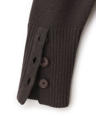 ICB 【WEB限定カラーあり・洗える】 ソフトカシミヤミックス ハイネックワンピース バーントブラウン系