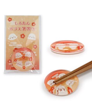 Mother garden しろたん ガラス箸置 《紅梅柄》 単品 紅梅柄