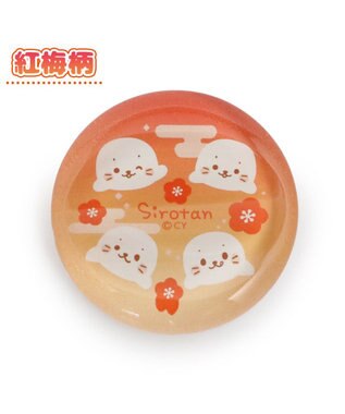 Mother garden しろたん ガラス箸置 《紅梅柄》 単品