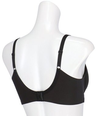 Wing ブラジャー 背中の段差を軽減 脇高設計 パーソナライズ設計 【脇も背中もきれいブラ】 Gカップまで対応 大きいサイズ KB2723 ウイング／ワコール ブラック