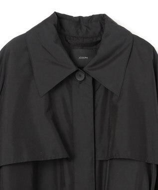 JOSEPH シルキーキルティング　ロングコート Black