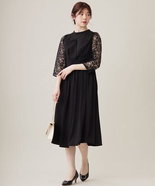 ANY SIS 【洗える】ビスチェディテール ドレス ブラック