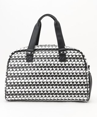 23区GOLF 【UNISEX】フラッグ総柄ボストンバッグ　シューズ収納付きの大容量　ショルダー持ちも可能 ブラック系5