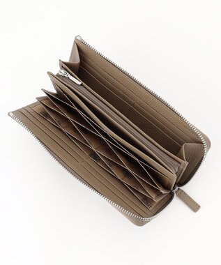 J.PRESS MEN 【MORPHO×J.PRESS】バックブル ハニーセル長財布(Ｌ字ラウンドファスナー) キャメル系