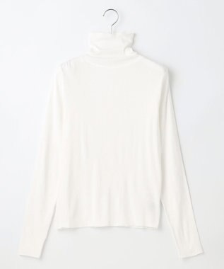 UNFILO 【洗える】シアーリブタートル ホワイト