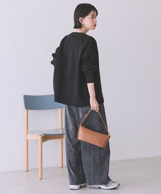 AMERICAN HOLIC コットンブレンドスポンディッシュカーディガン Black