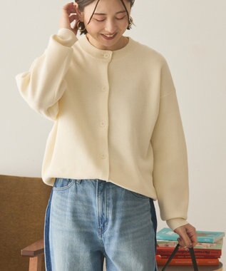 AMERICAN HOLIC コットンブレンドスポンディッシュカーディガン Ivory