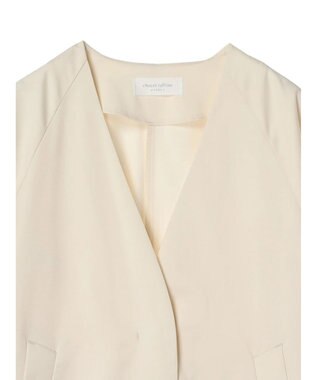 Green Parks 撥水加工　ケア楽着流しコート Ecru