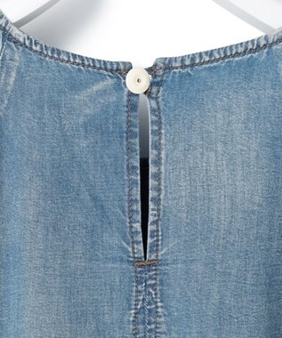 J.PRESS YORK STREET 【WOMEN】デニムダンガリー ワンピース ダルブルー系