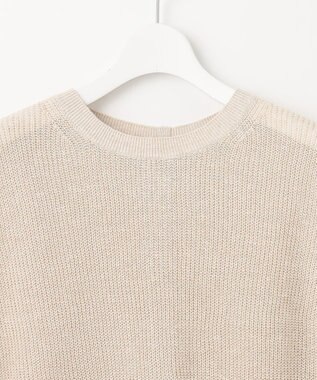 23区 L 【洗える】ピュアリネン ニット ベスト ベージュ系5