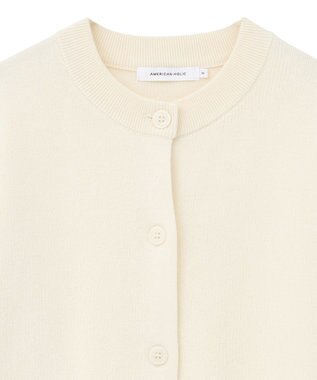 AMERICAN HOLIC コットンブレンドスポンディッシュカーディガン Ivory